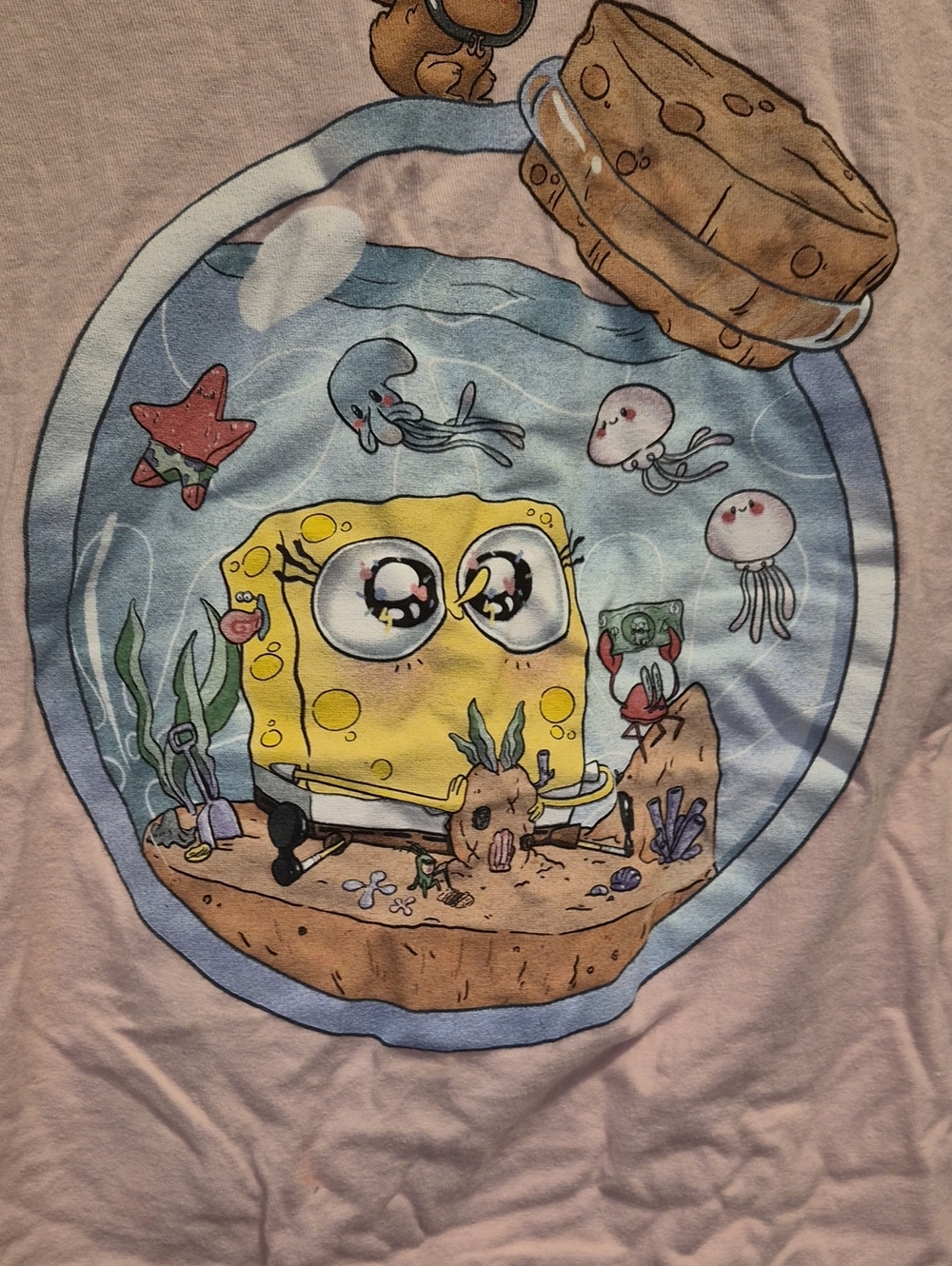 Nickelodeon White SpongeBob SquarePants Logo Tee